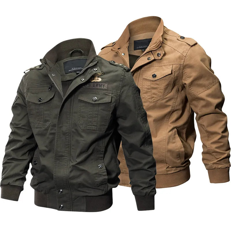 Chaqueta Militar de Estilo Piloto