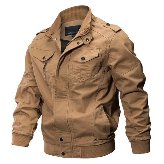 Chaqueta Militar de Estilo Piloto