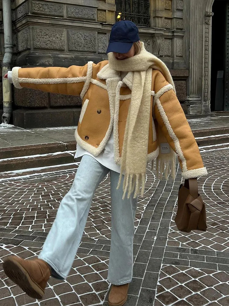 Chaqueta Otoñal Elegante Acolchada